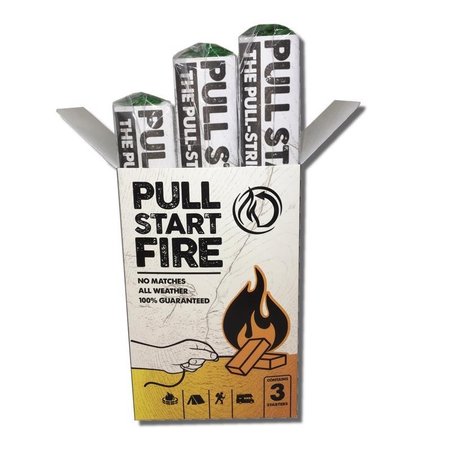 PULL START FIRE Wax Fire Starter , 3PK 77303